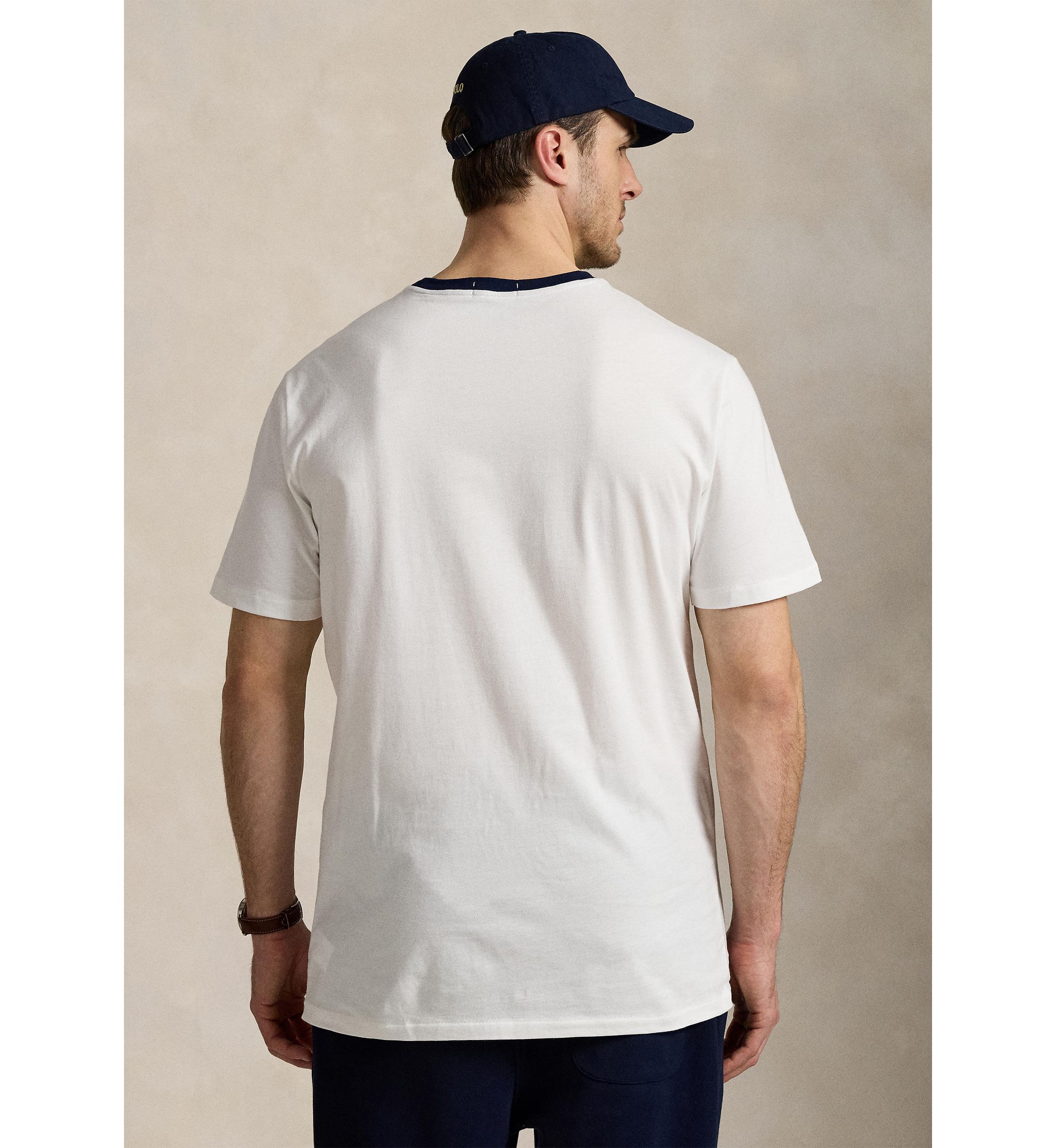 Big & Tall Classic Fit Letterman Logo Graphic Short Sleeve T-Shirt