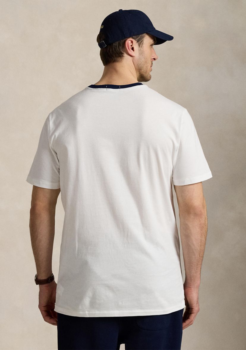 Big & Tall Classic Fit Letterman Logo Graphic Short Sleeve T-Shirt