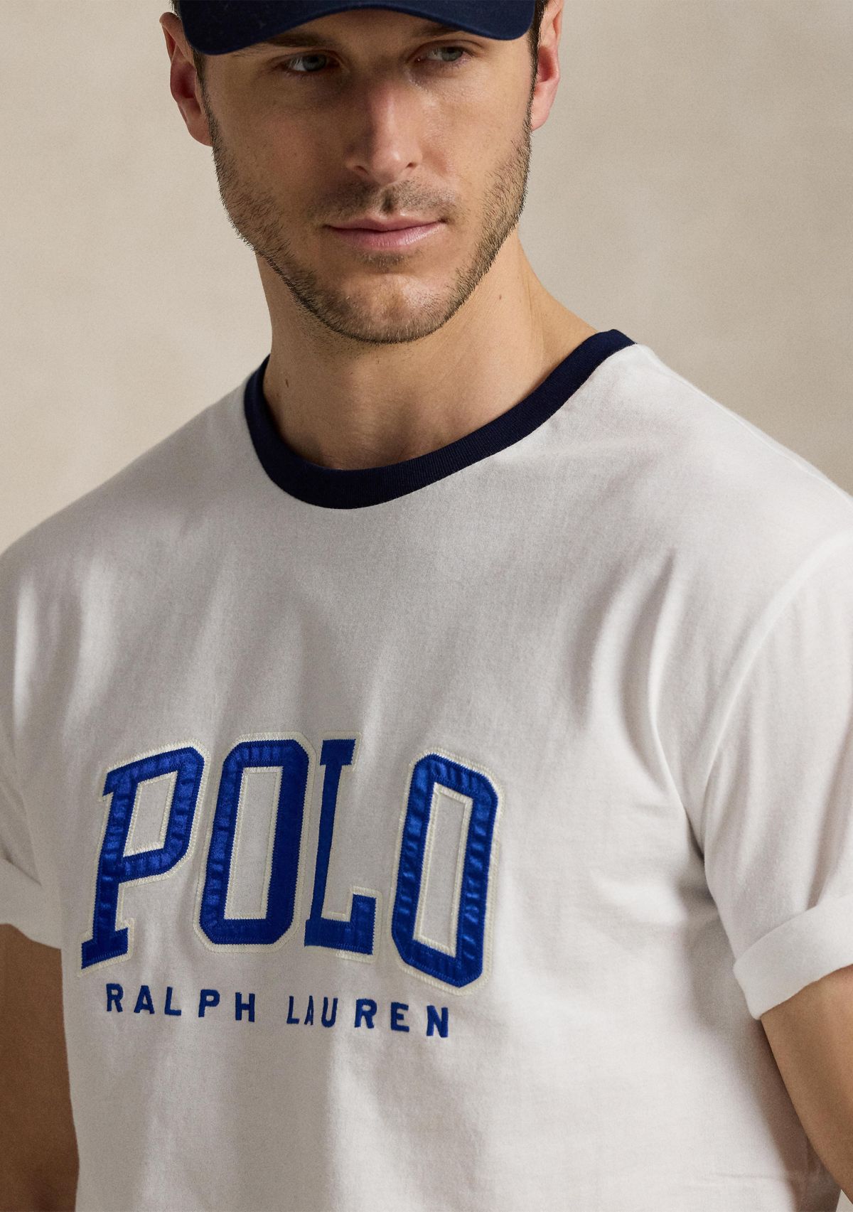 Big & Tall Classic Fit Letterman Logo Graphic Short Sleeve T-Shirt