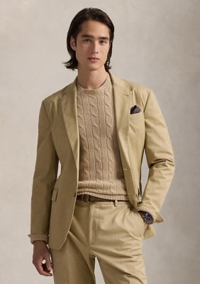 Polo Ralph Lauren Men's Polo Unconstructed Modern Suit Jacket, Tan, 38 Regular