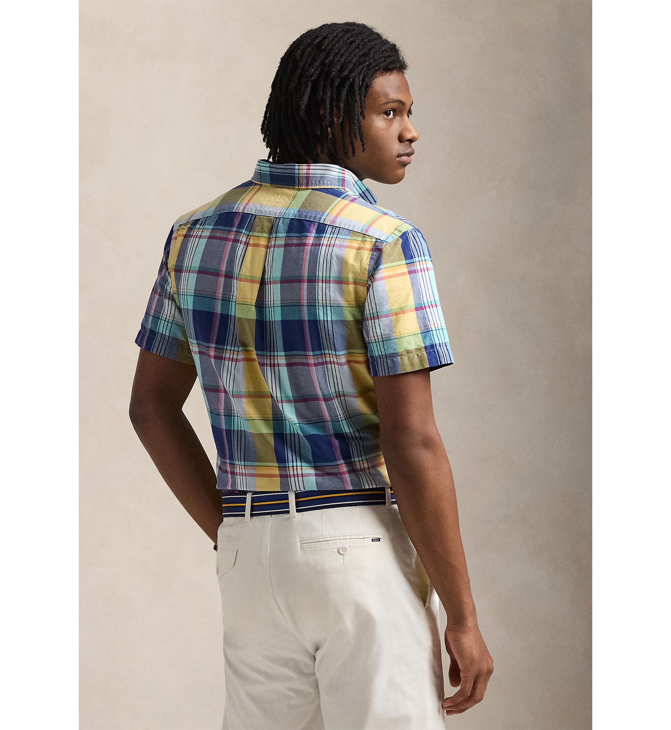 Classic Fit Plaid Oxford Shirt