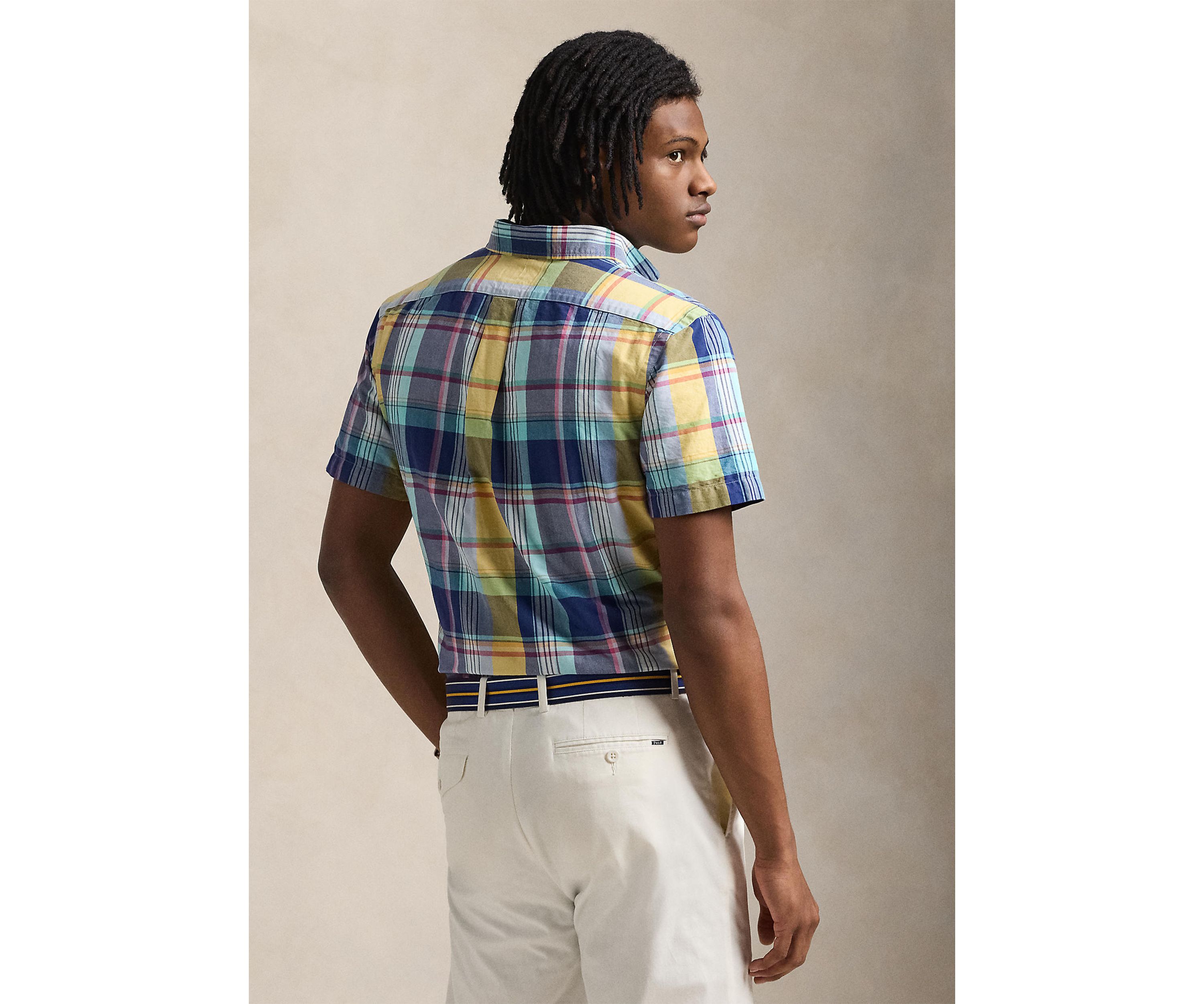 Classic Fit Plaid Oxford Shirt