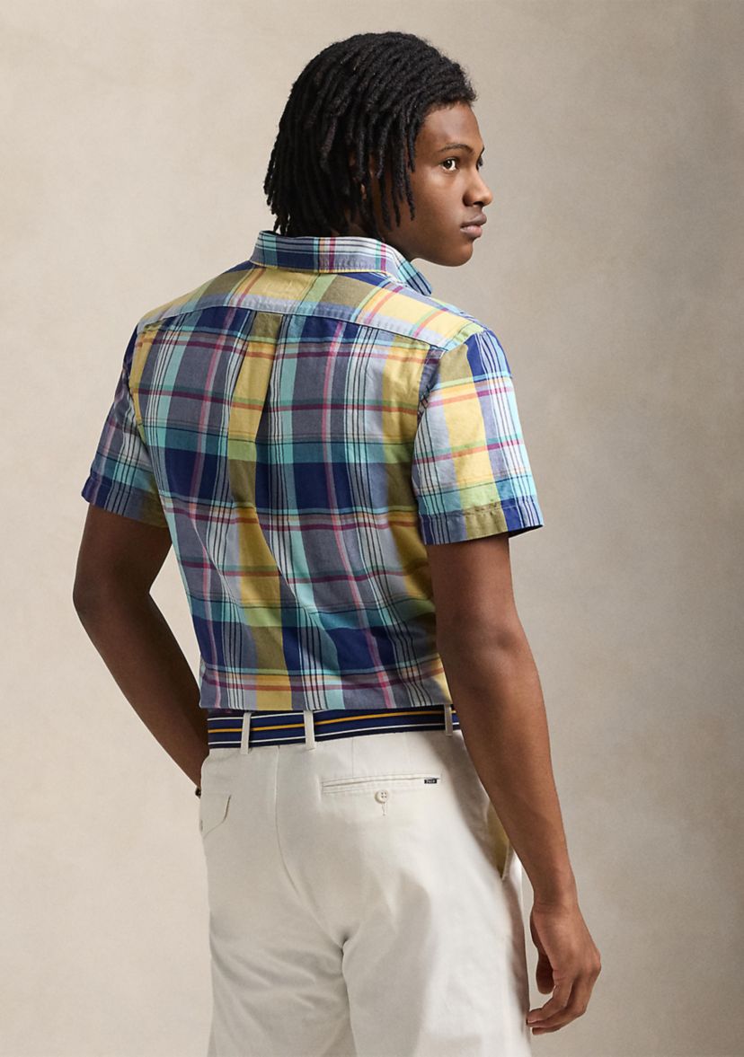 Classic Fit Plaid Oxford Shirt