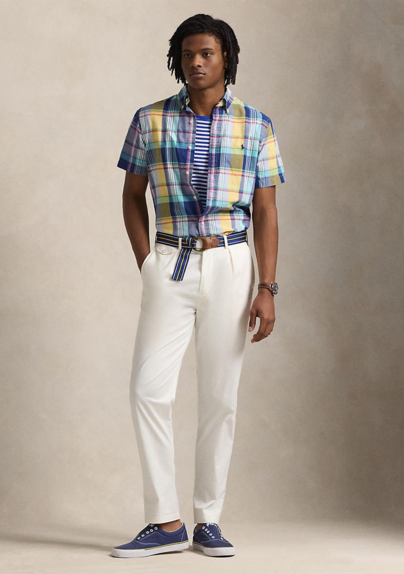 Classic Fit Plaid Oxford Shirt