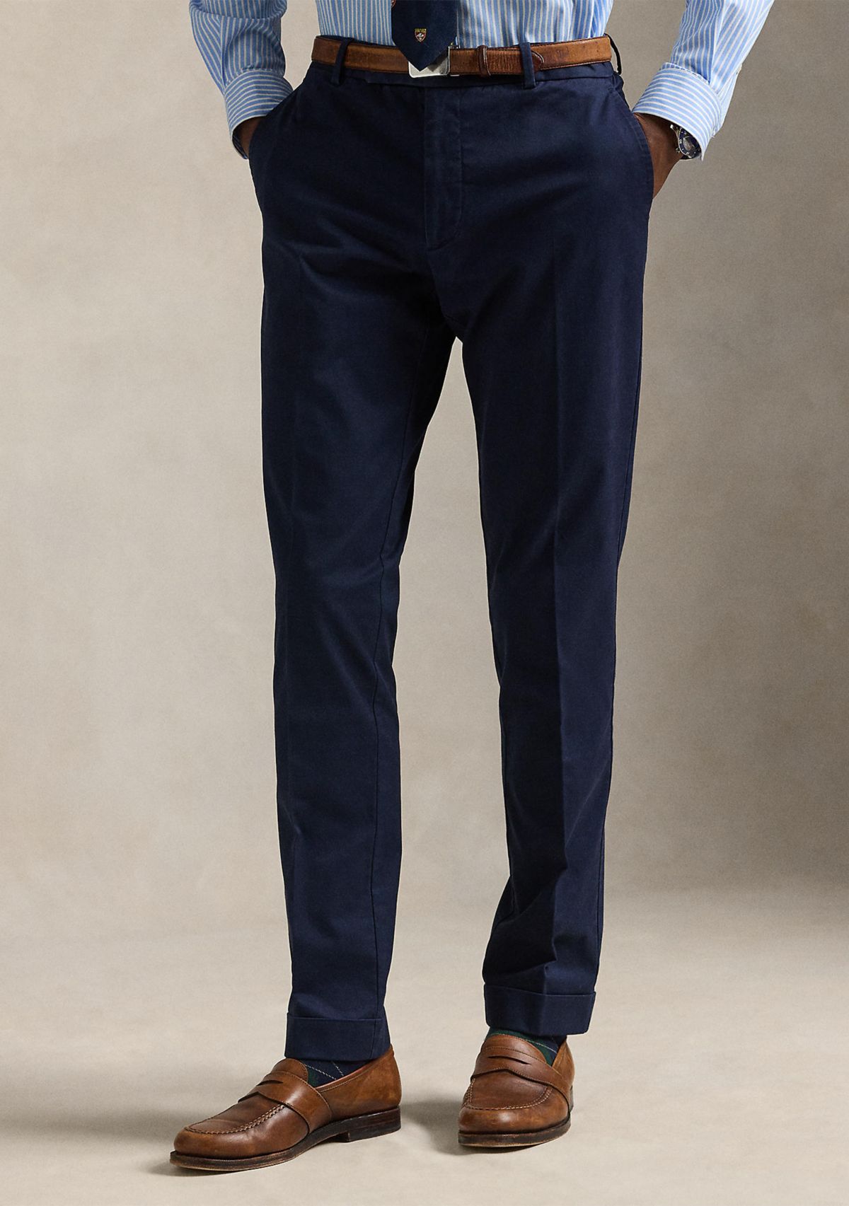 Stretch Chino Suit Trousers