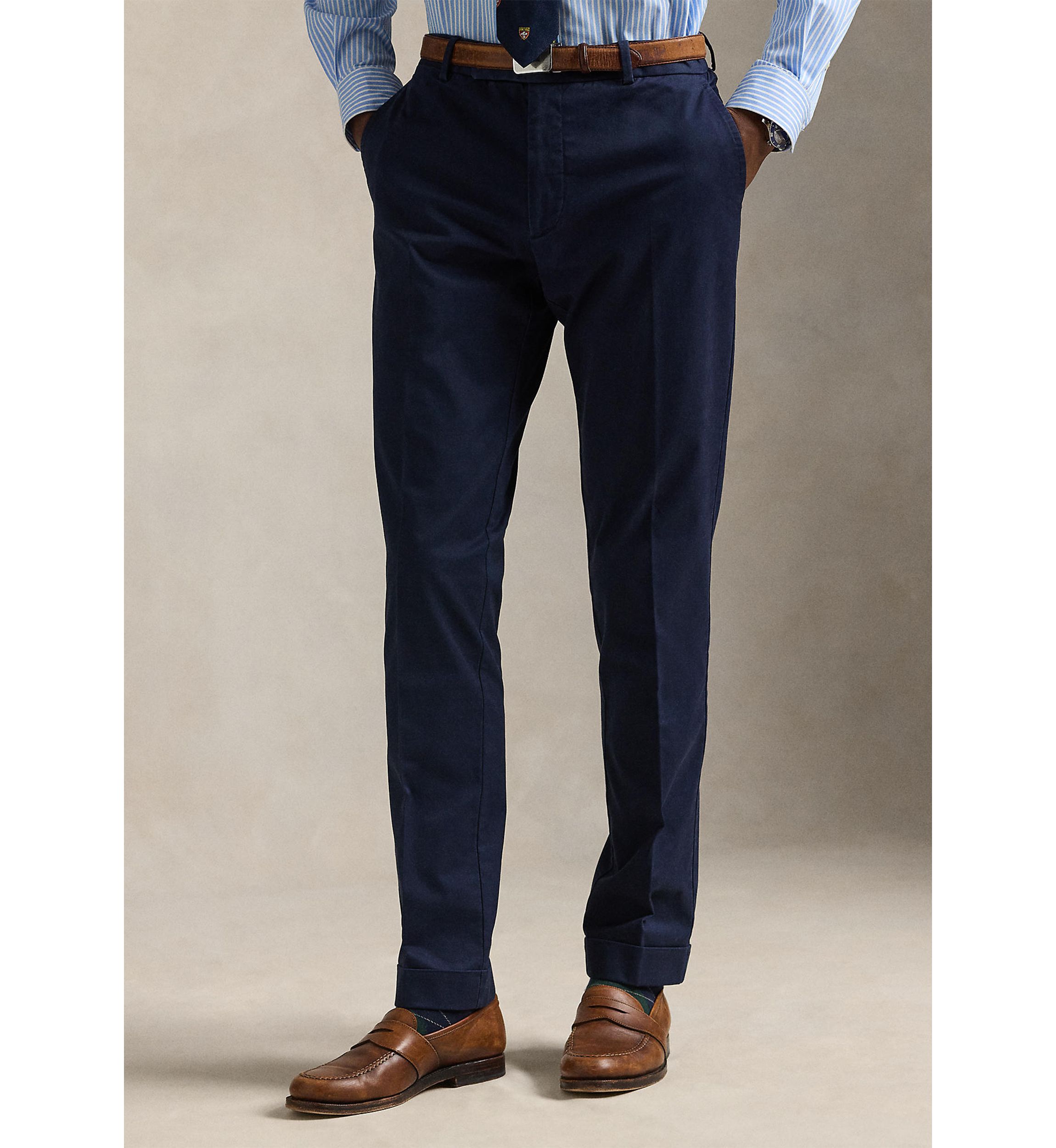 Stretch Chino Suit Trousers