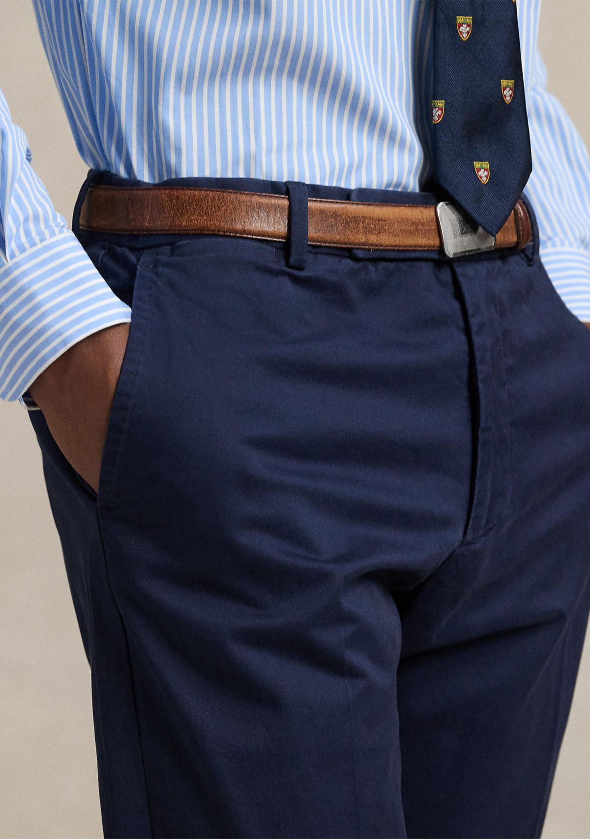 Stretch Chino Suit Trousers