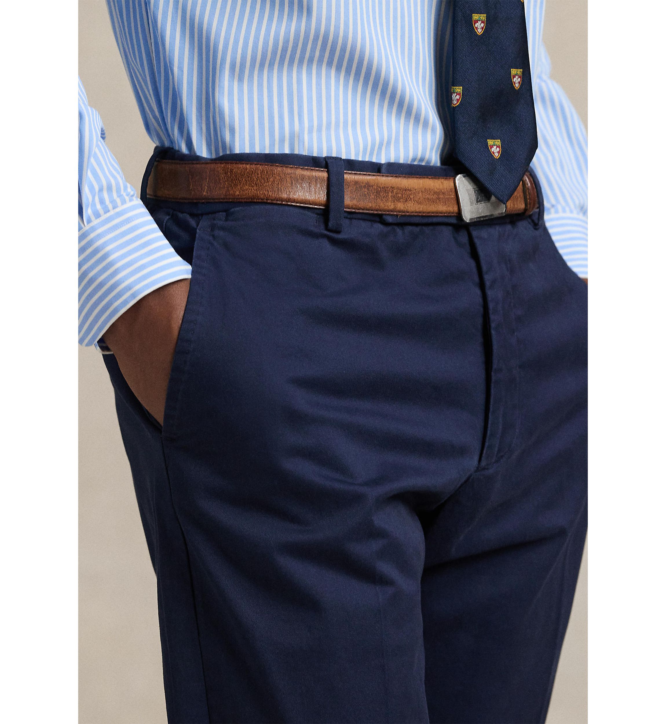 Stretch Chino Suit Trousers