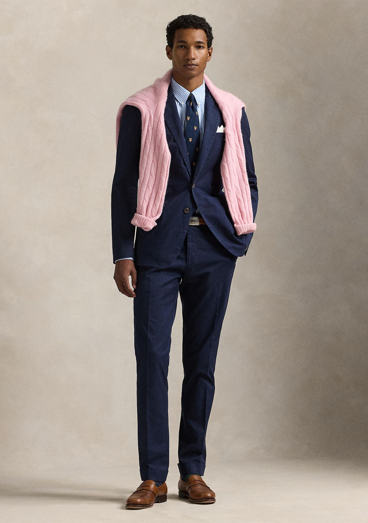 Stretch Chino Suit Trousers