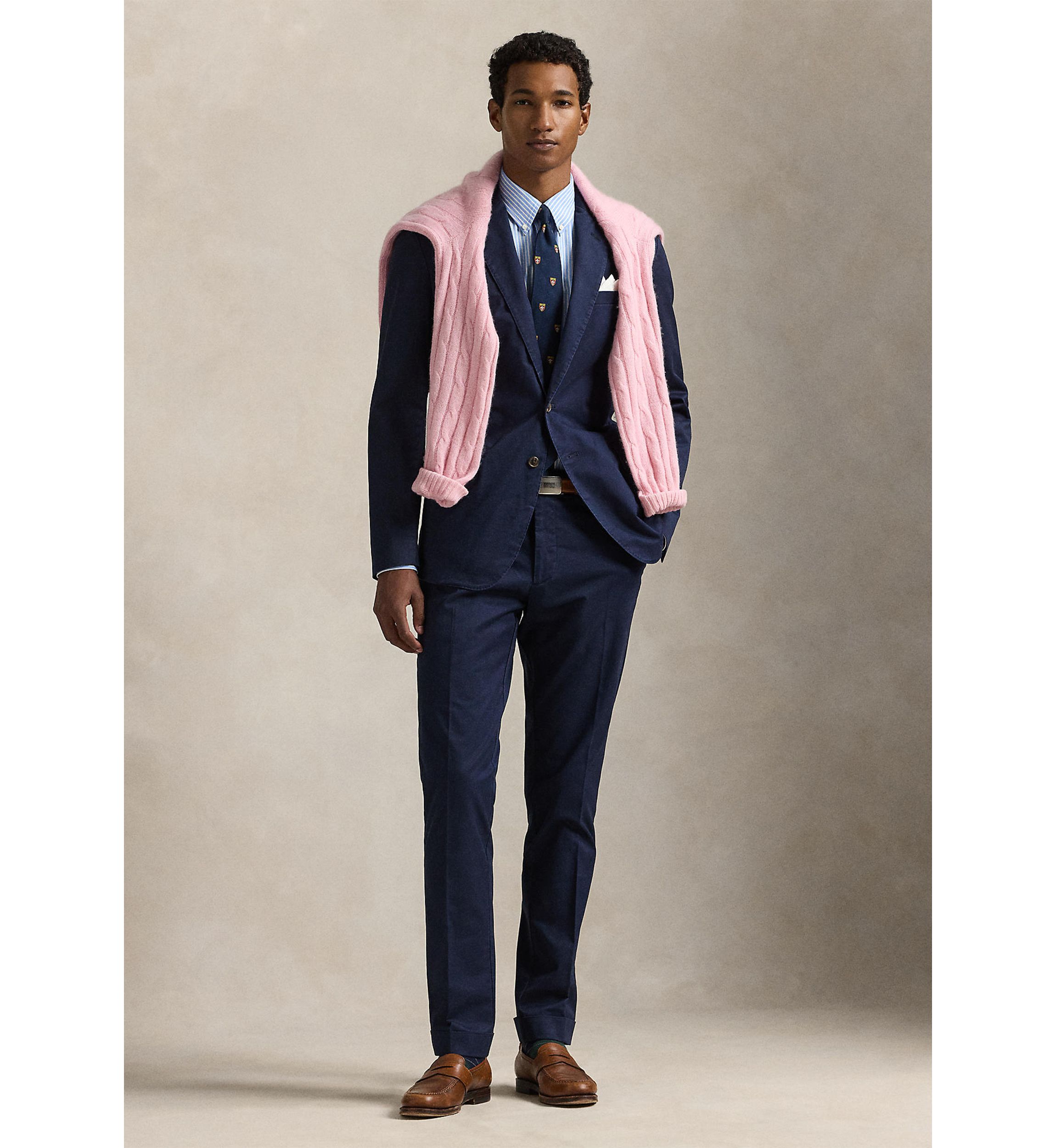 Stretch Chino Suit Trousers
