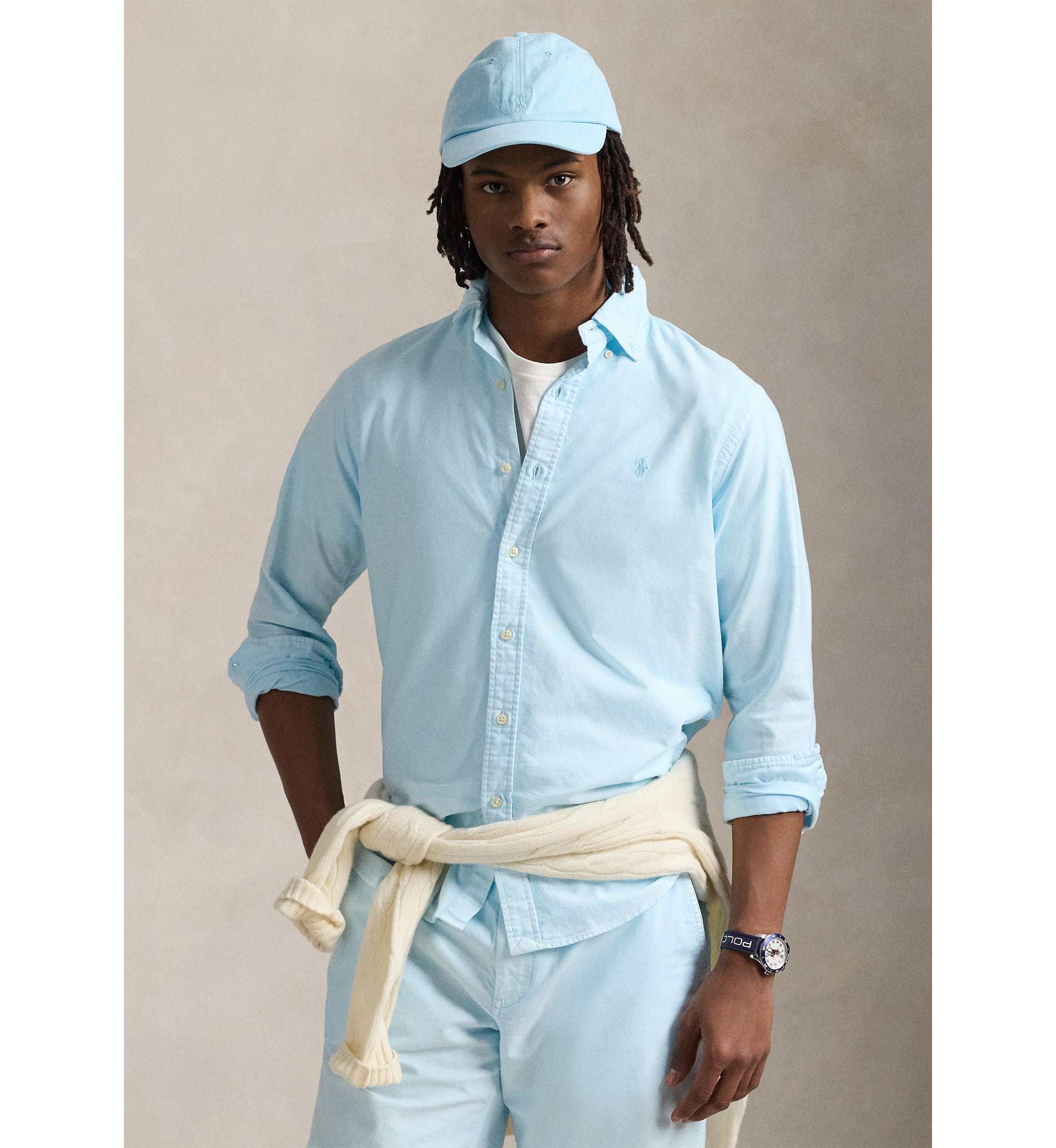 Classic Fit Mineral-Dyed Oxford Shirt