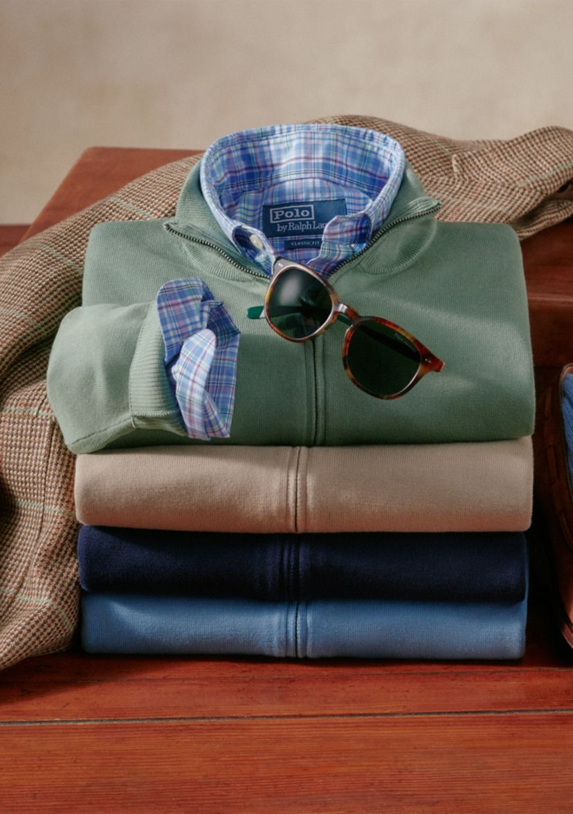 Classic Fit Striped Stretch Poplin Shirt