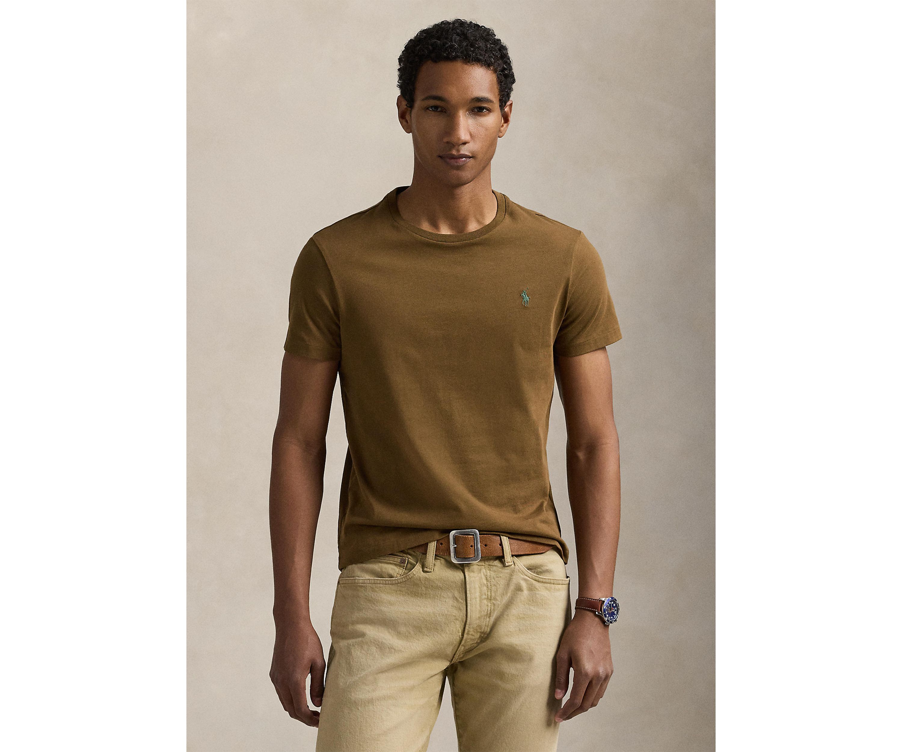 Classic Fit Jersey Crew Neck T-Shirt