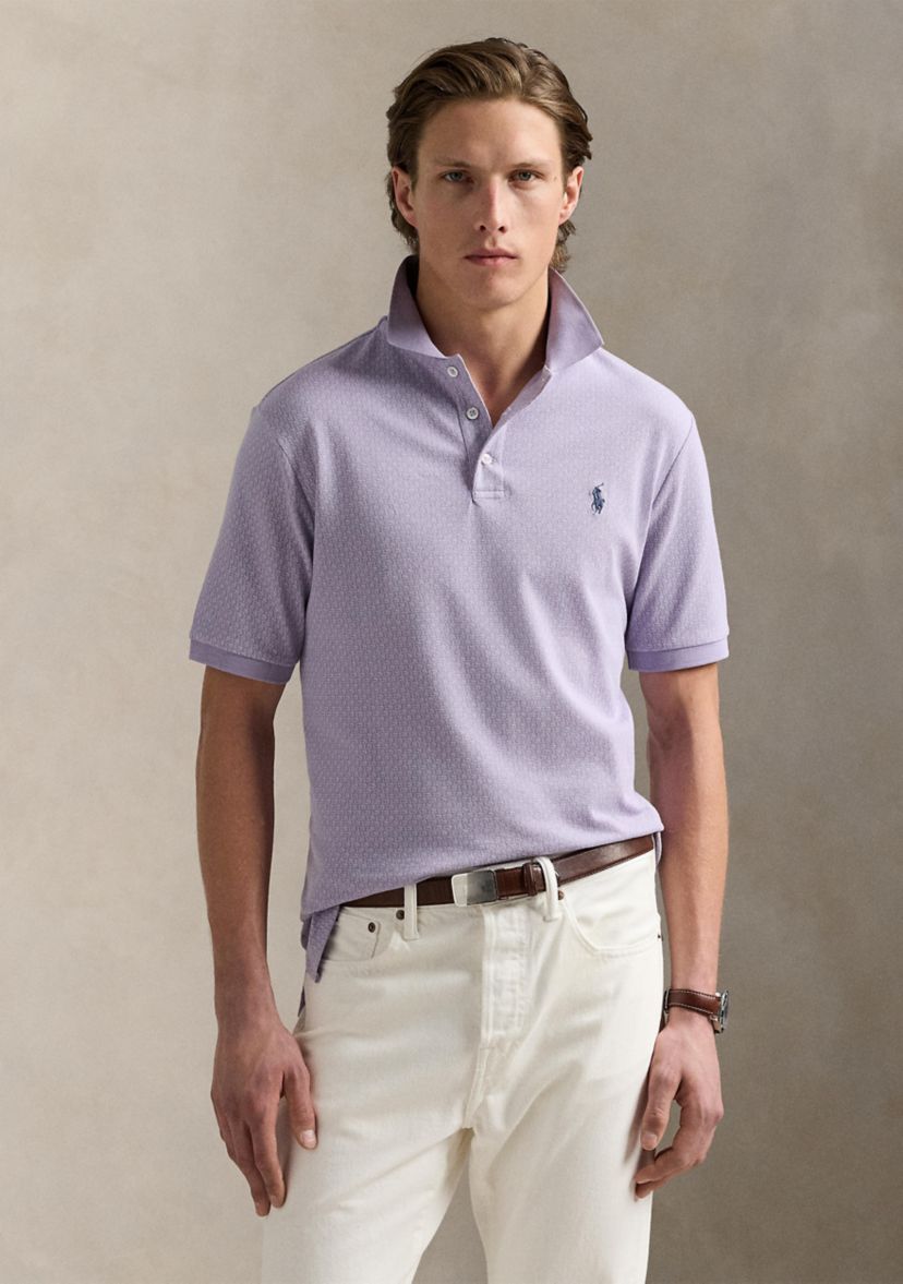 Classic Fit Stretch Mesh Polo Shirt