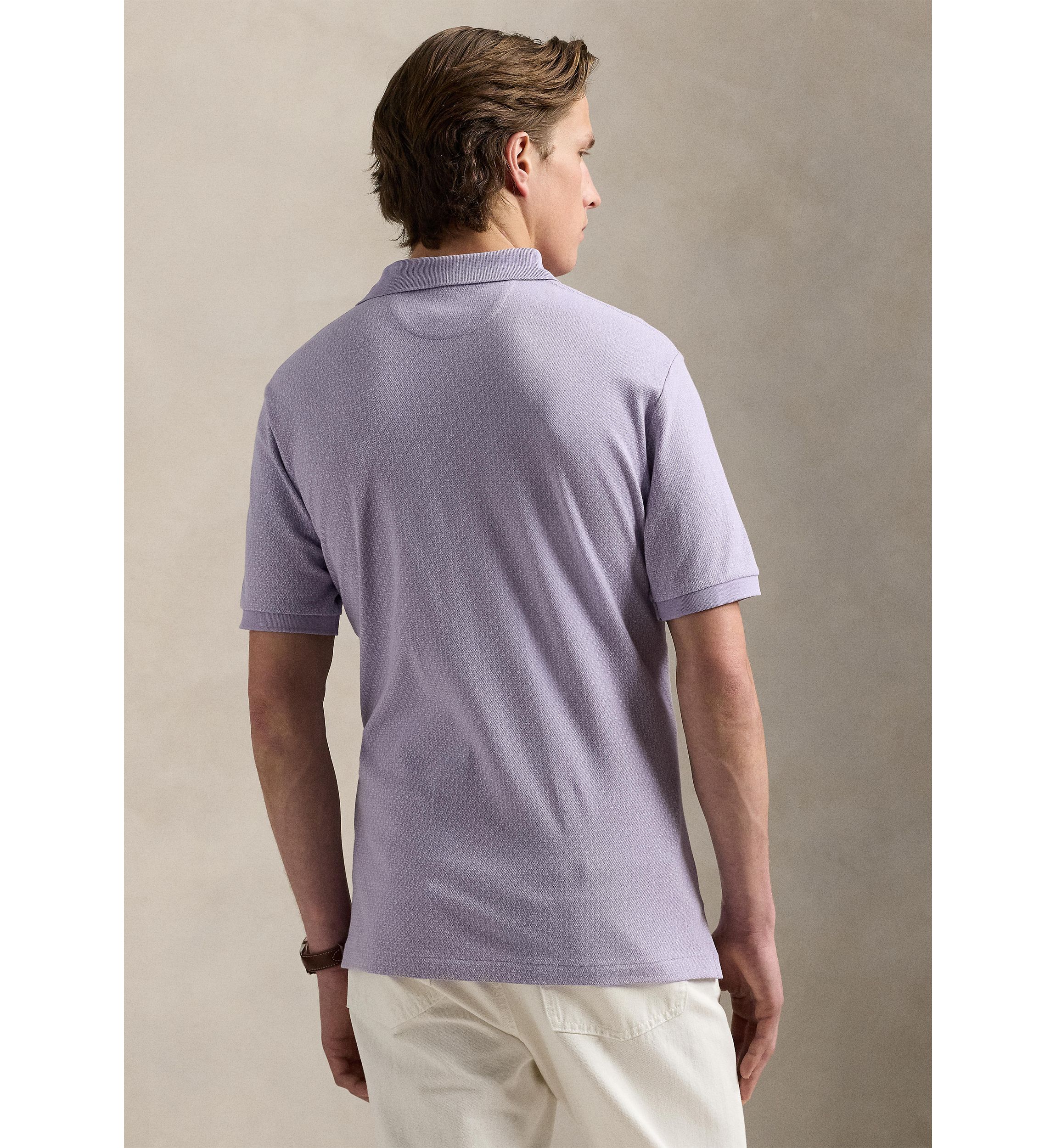 Classic Fit Stretch Mesh Polo Shirt
