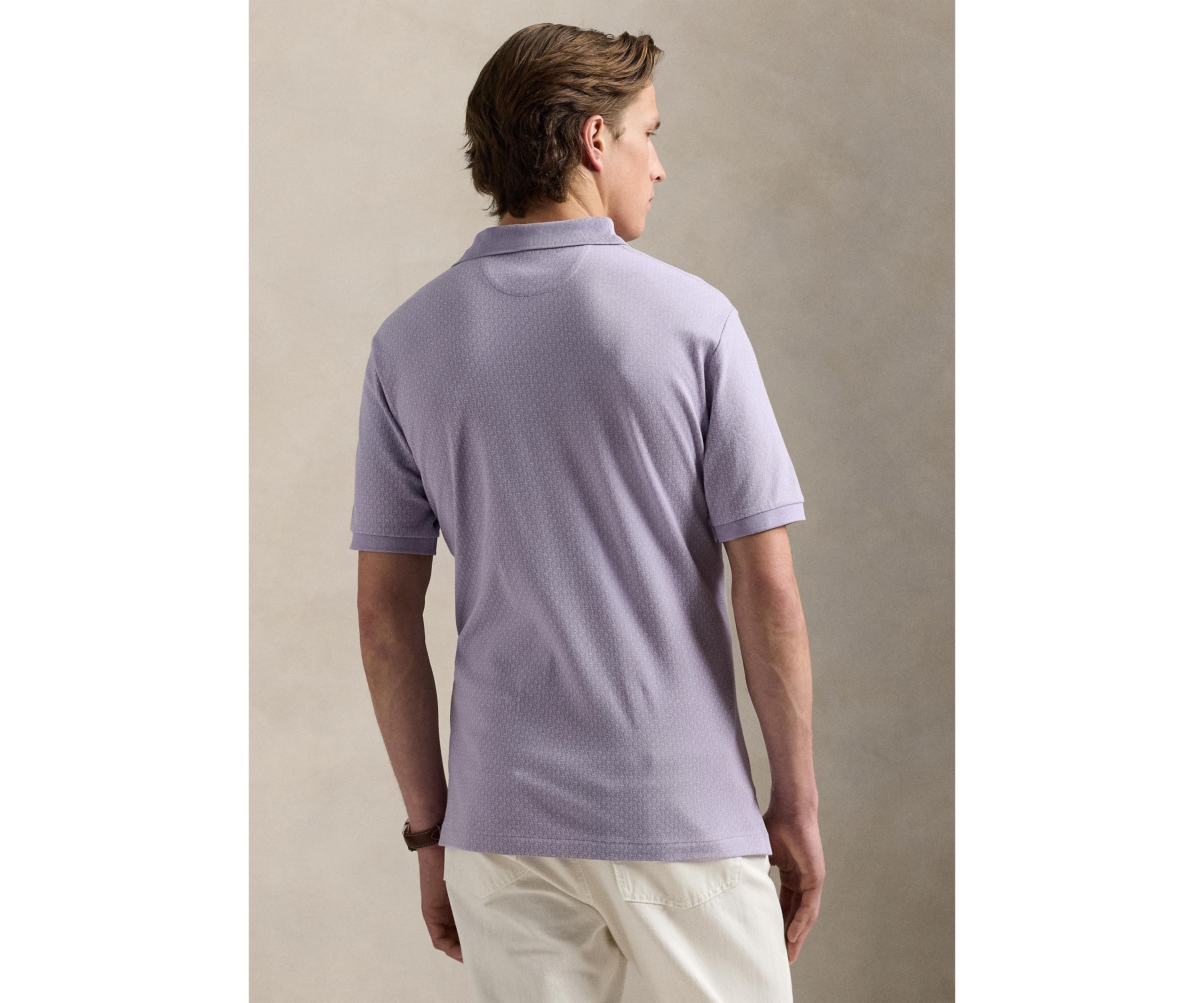 Classic Fit Stretch Mesh Polo Shirt