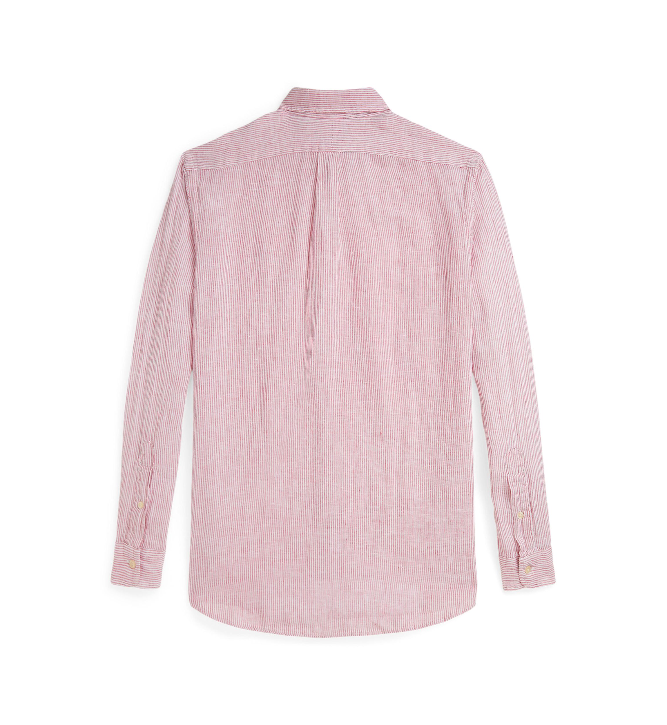 Classic Fit Striped Linen Shirt