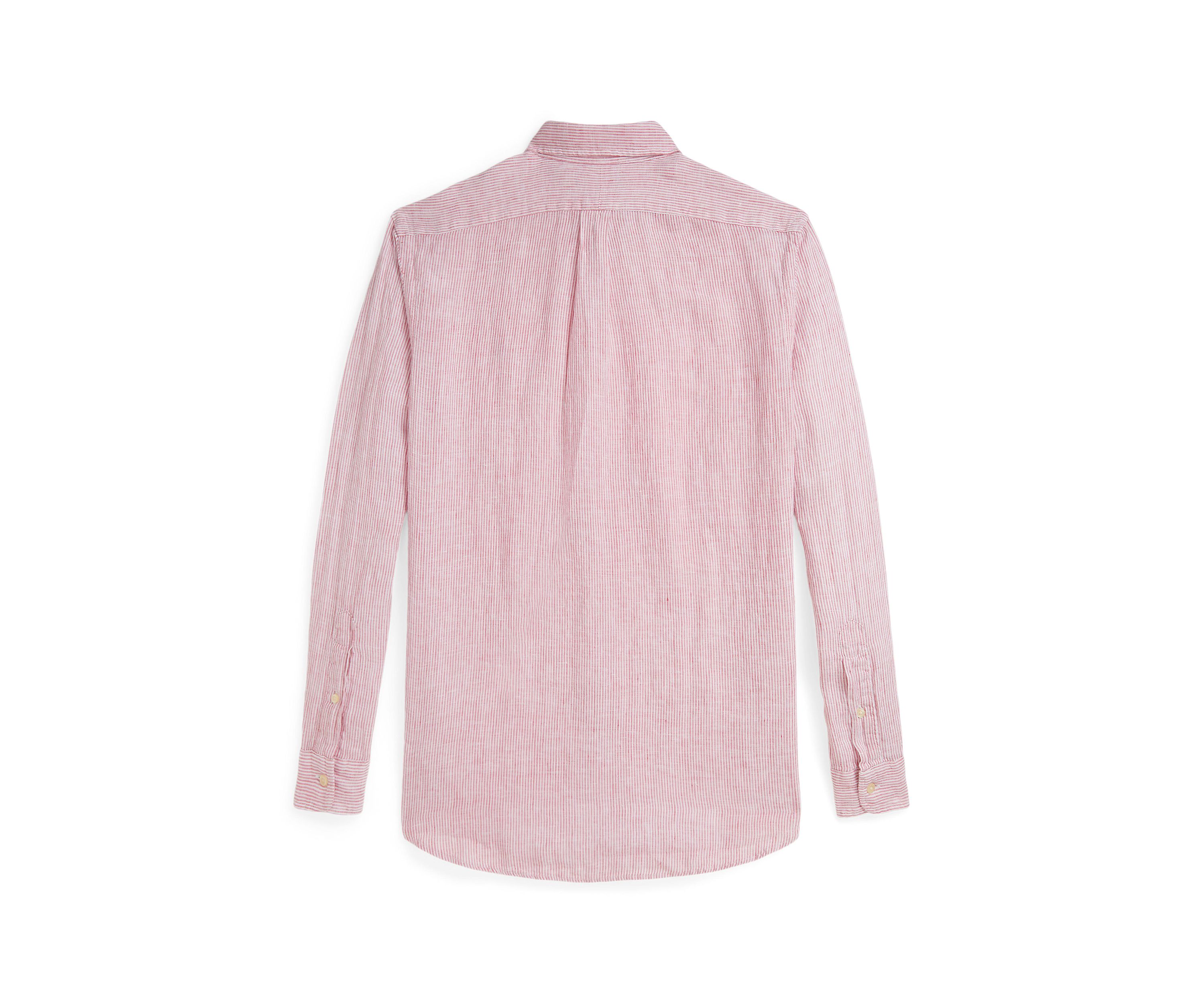 Classic Fit Striped Linen Shirt