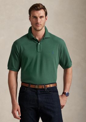 Polo Ralph Lauren Men's Big & Tall The Iconic Mesh Polo Shirt, Green, 3XLT