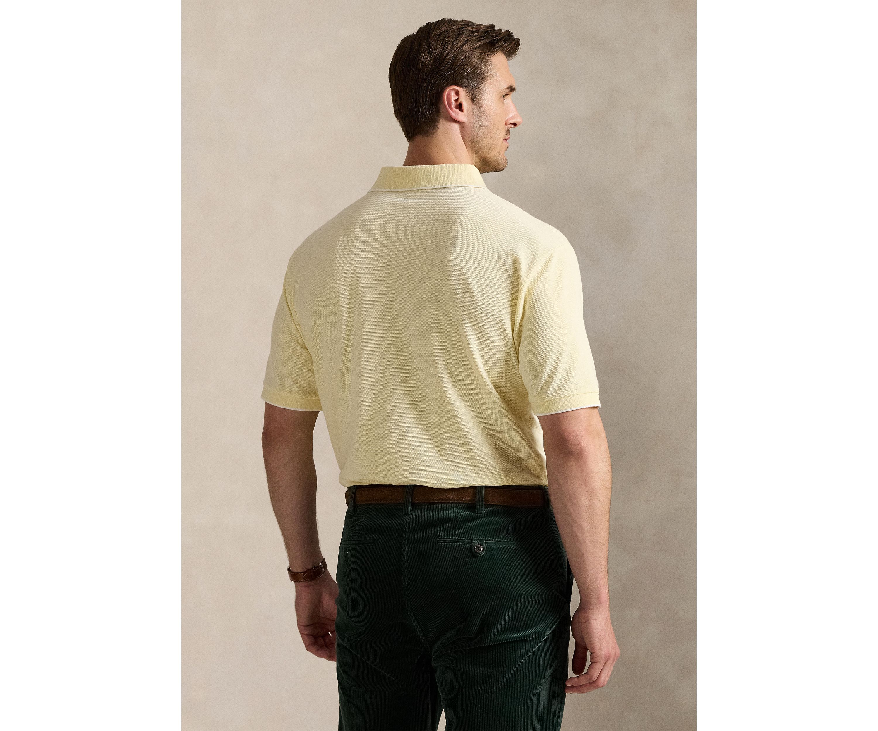Big & Tall Stretch Oxford Mesh Polo Shirt