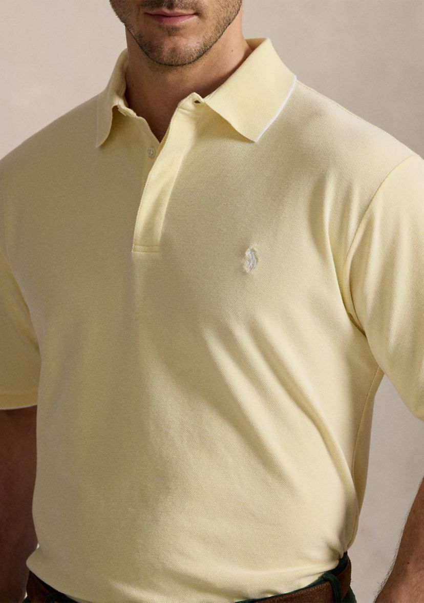 Big & Tall Stretch Oxford Mesh Polo Shirt