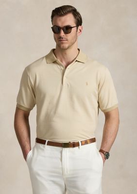 Polo Ralph Lauren Men's Big & Tall Houndstooth Jersey Polo Shirt, 3X Big