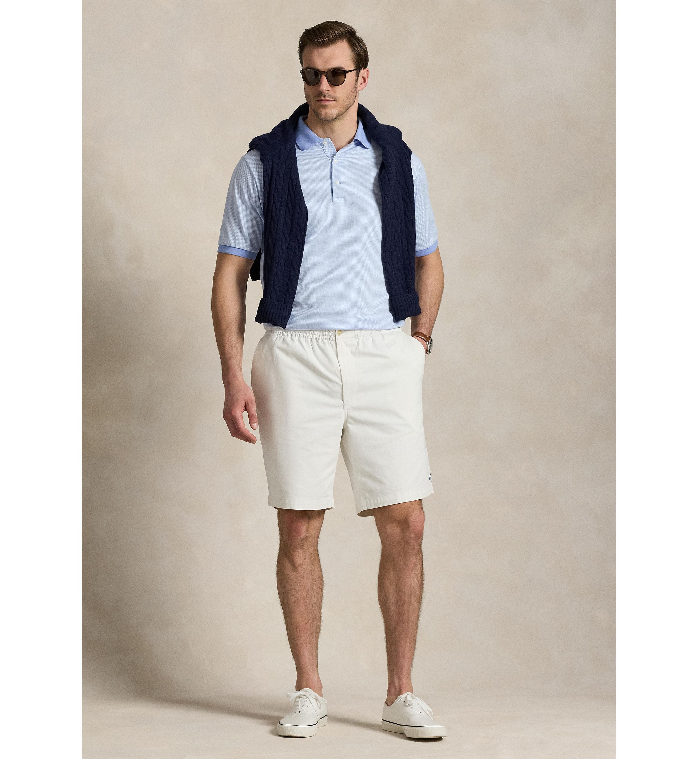 Big & Tall Houndstooth Jersey Polo Shirt
