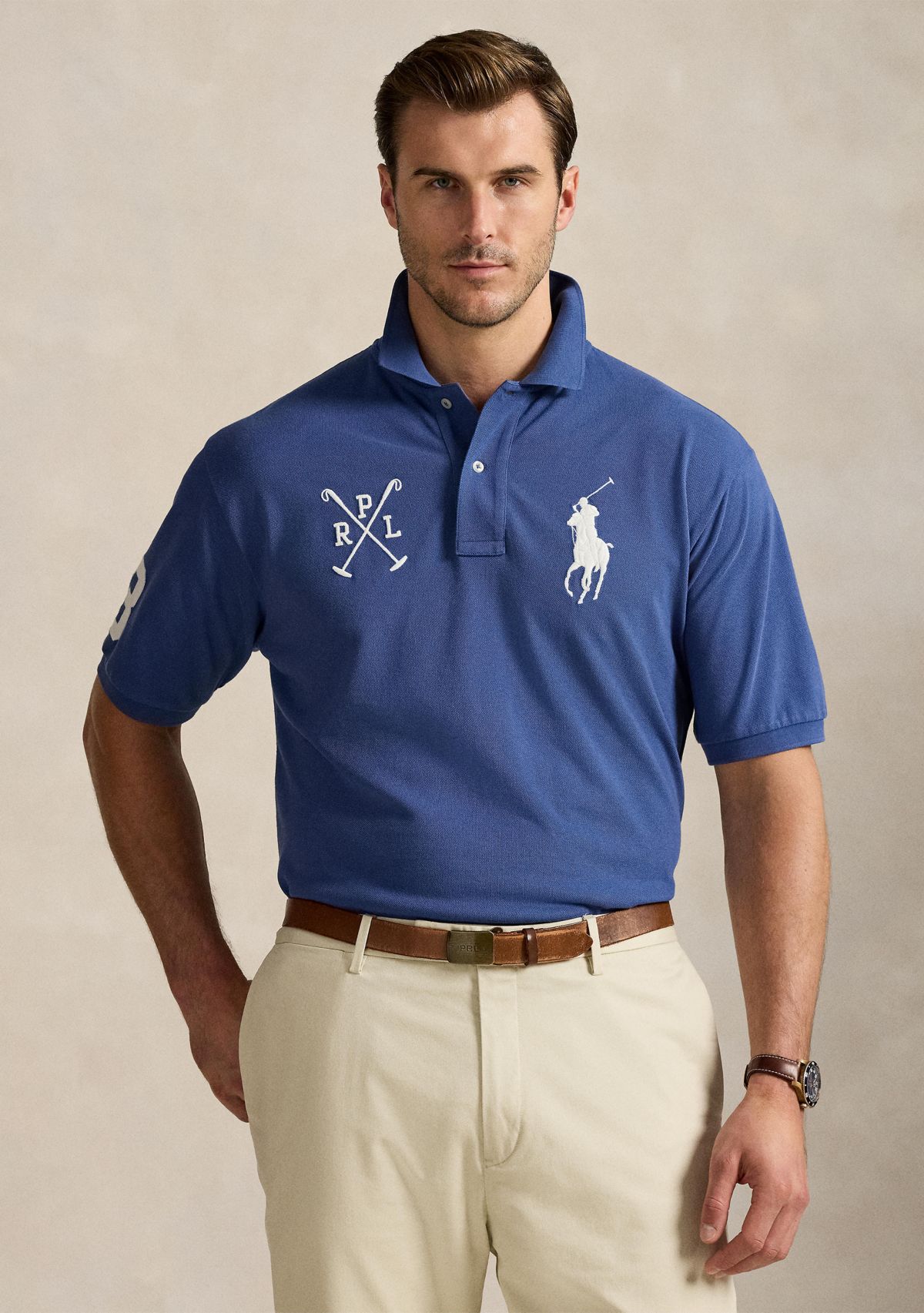 Big & Tall Big Pony Mesh Polo Shirt