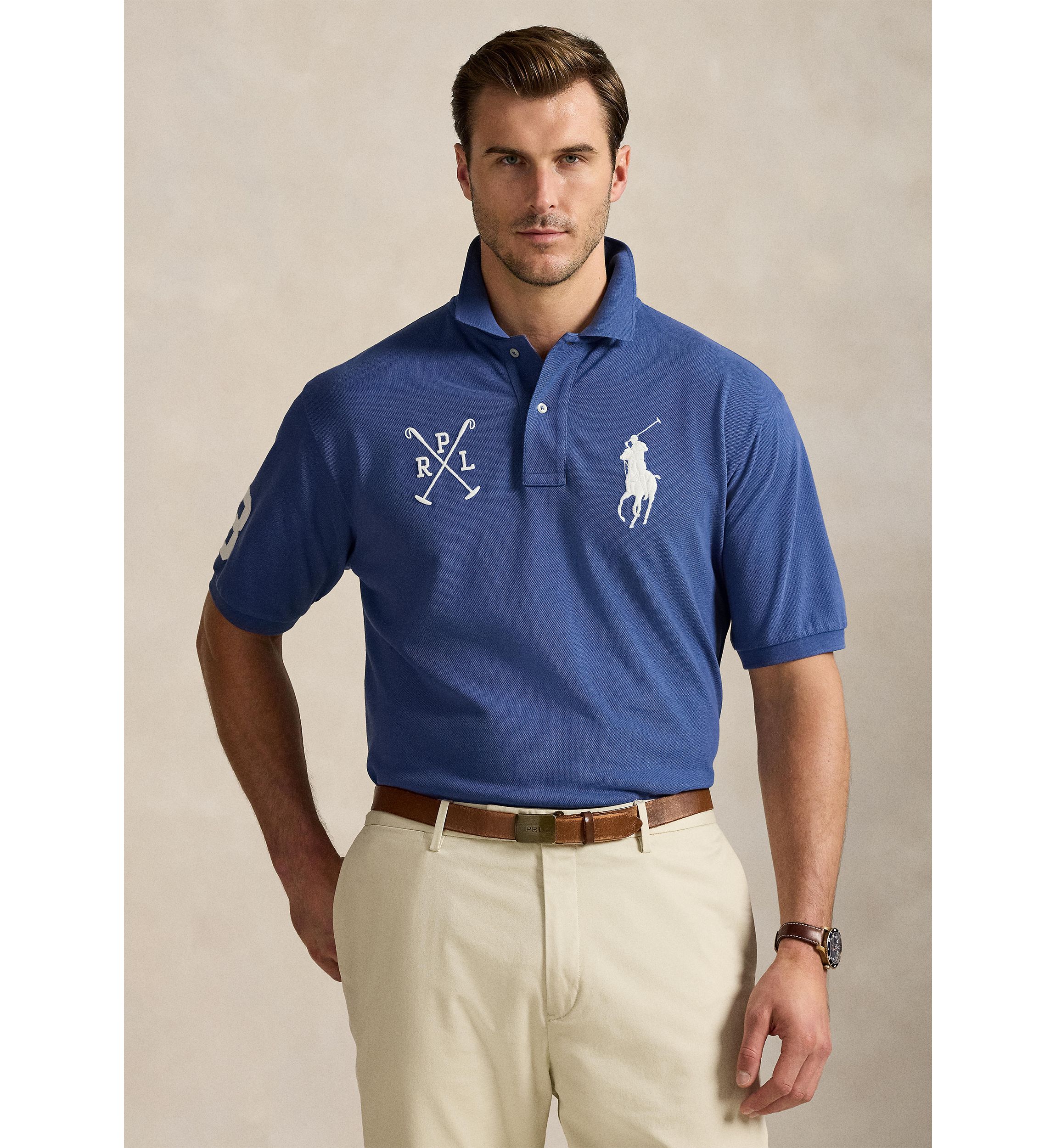 Big & Tall Big Pony Mesh Polo Shirt