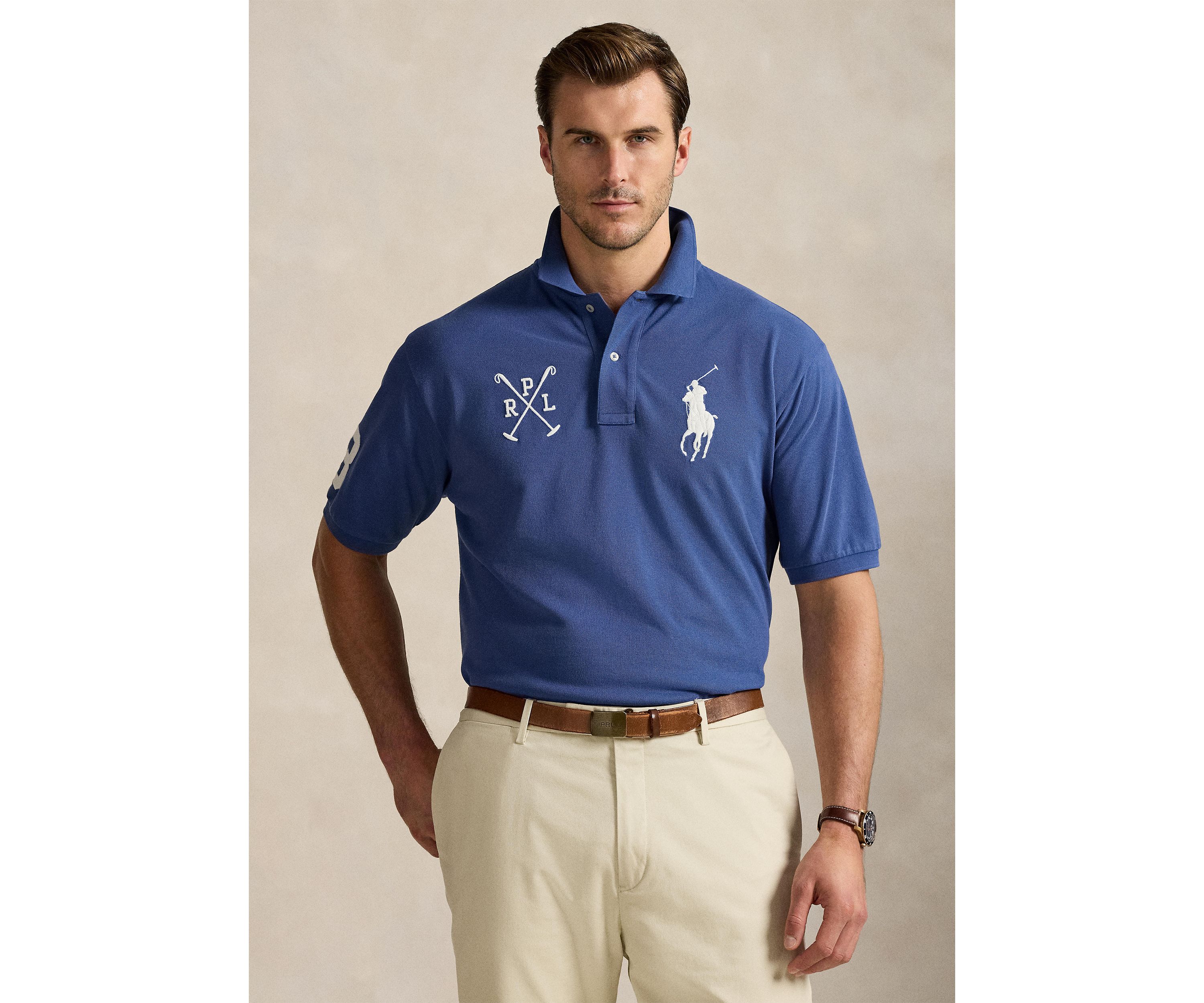 Big & Tall Big Pony Mesh Polo Shirt