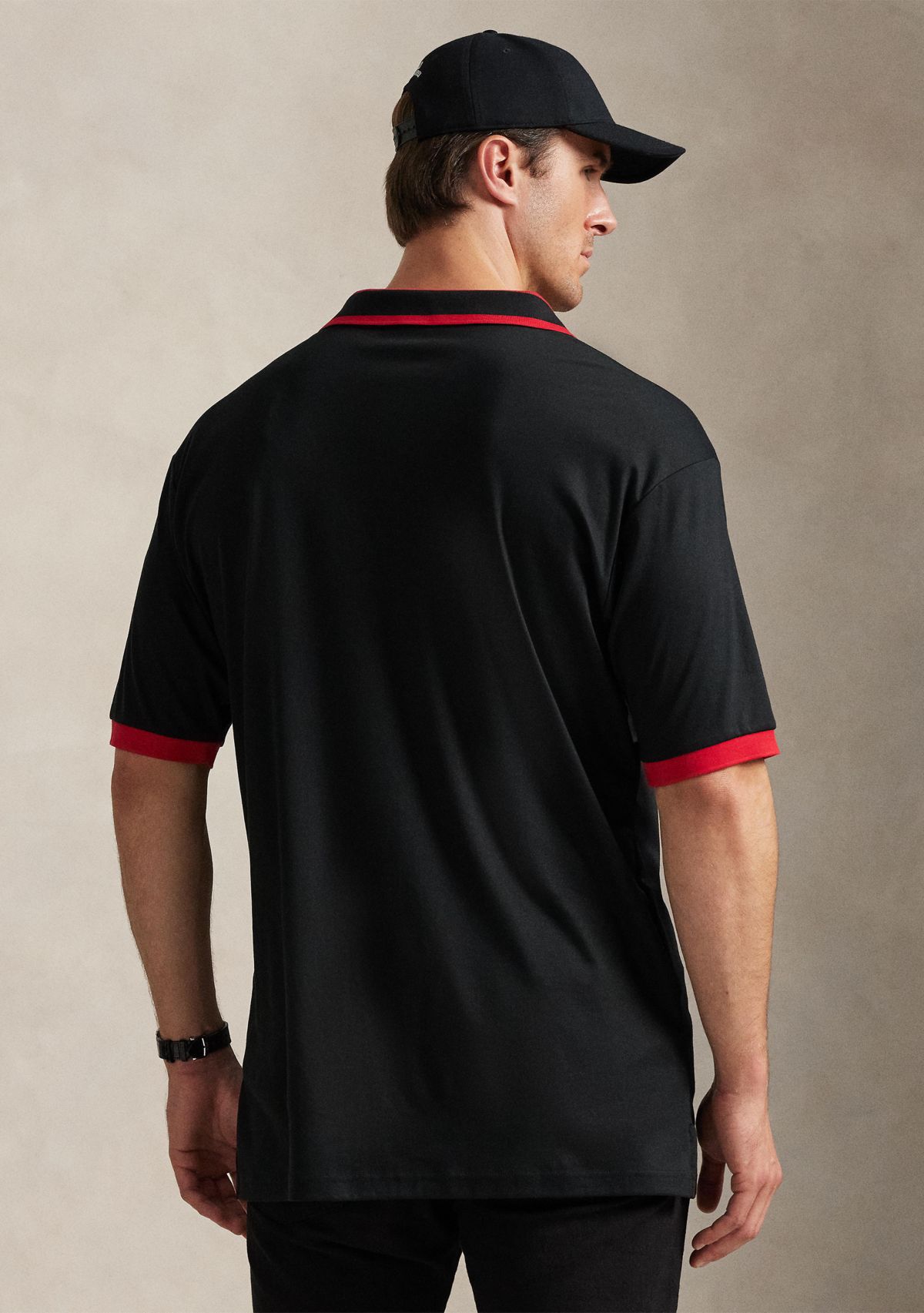 Big & Tall Striped Soft Cotton Polo Shirt