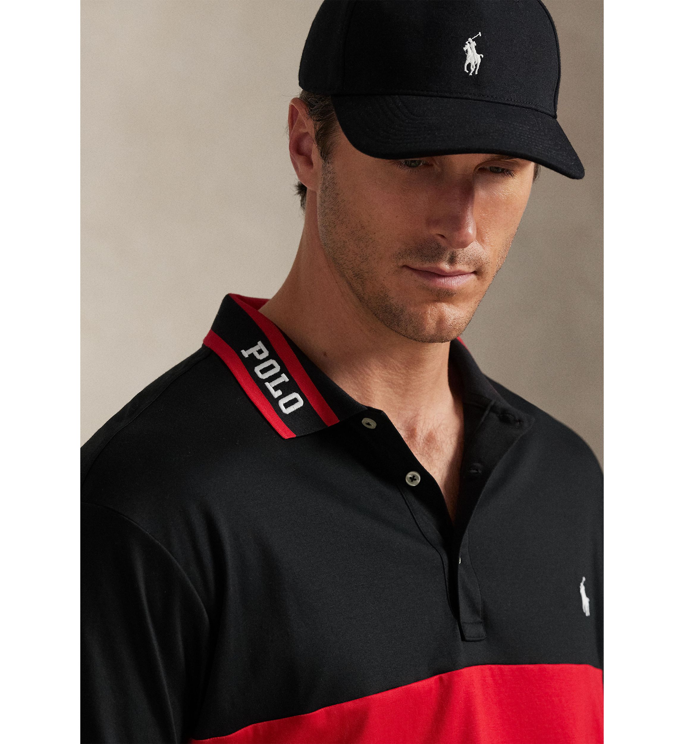 Big & Tall Striped Soft Cotton Polo Shirt