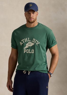 Polo Ralph Lauren Men's Big & Tall Jersey Graphic T-Shirt, Green, 3X Big