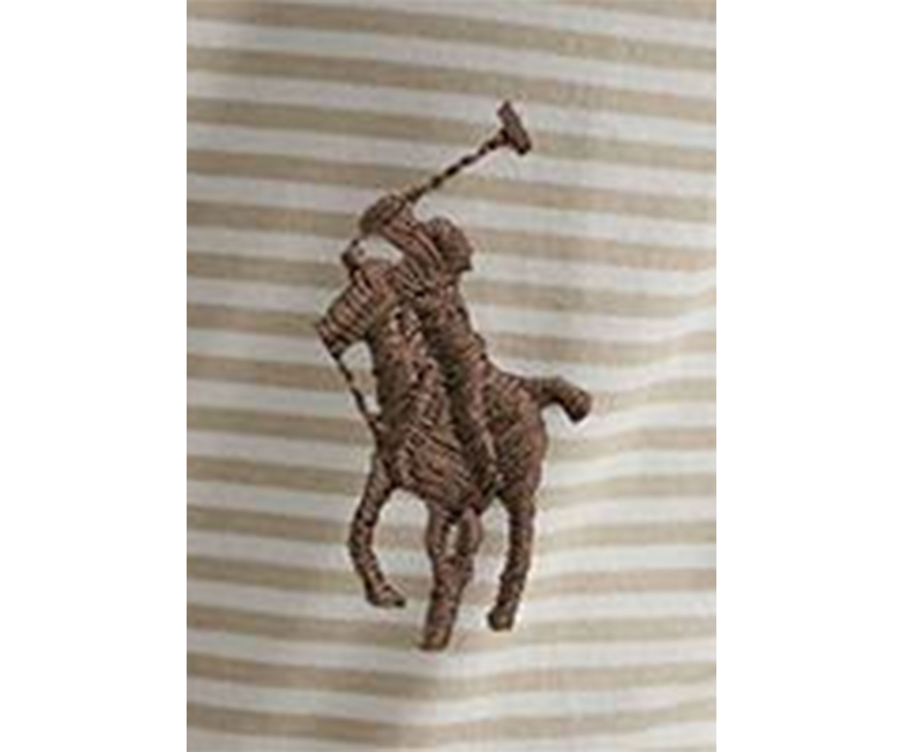 Classic Fit Striped Mesh Polo Shirt