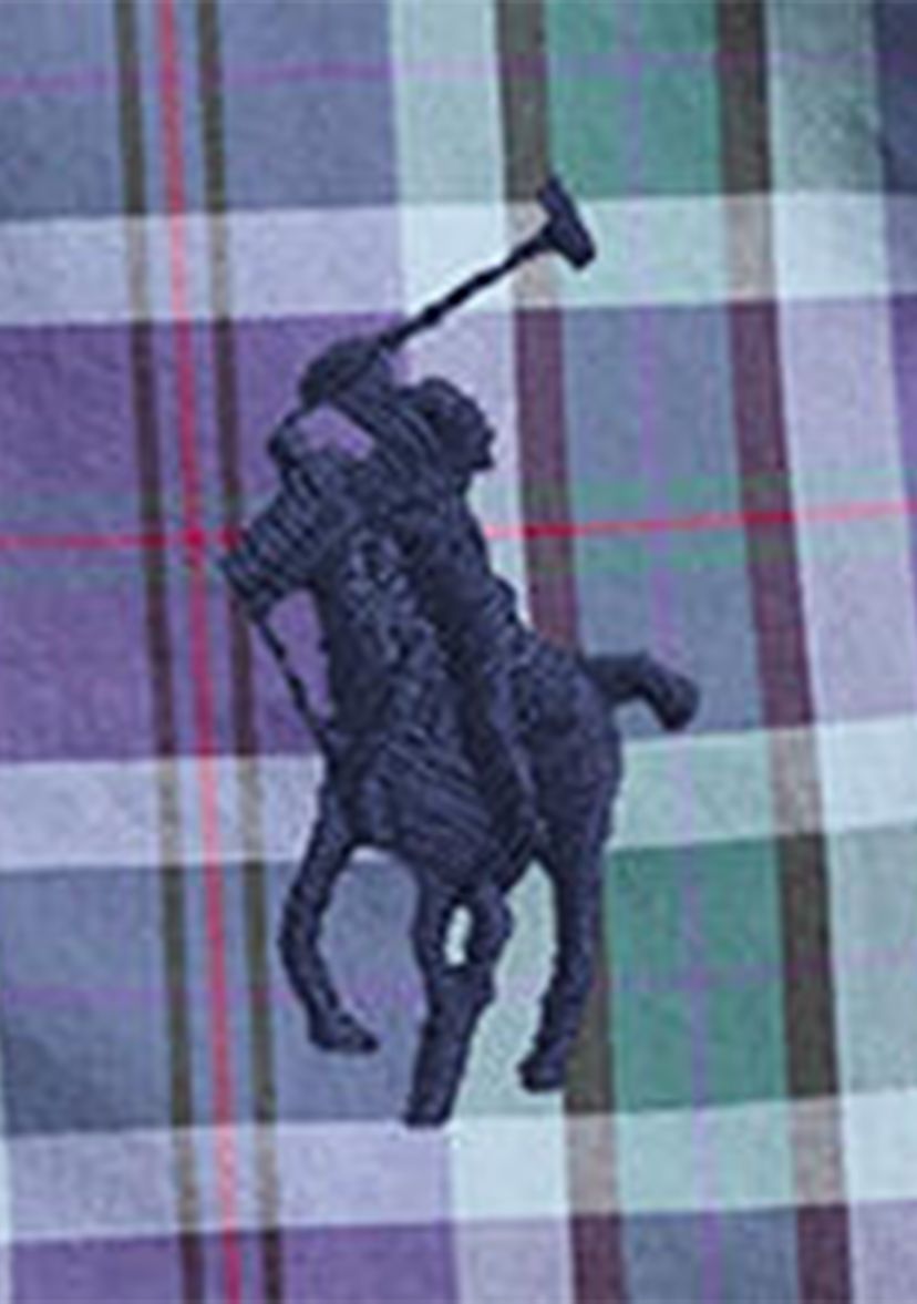 Classic Fit Plaid Oxford Shirt
