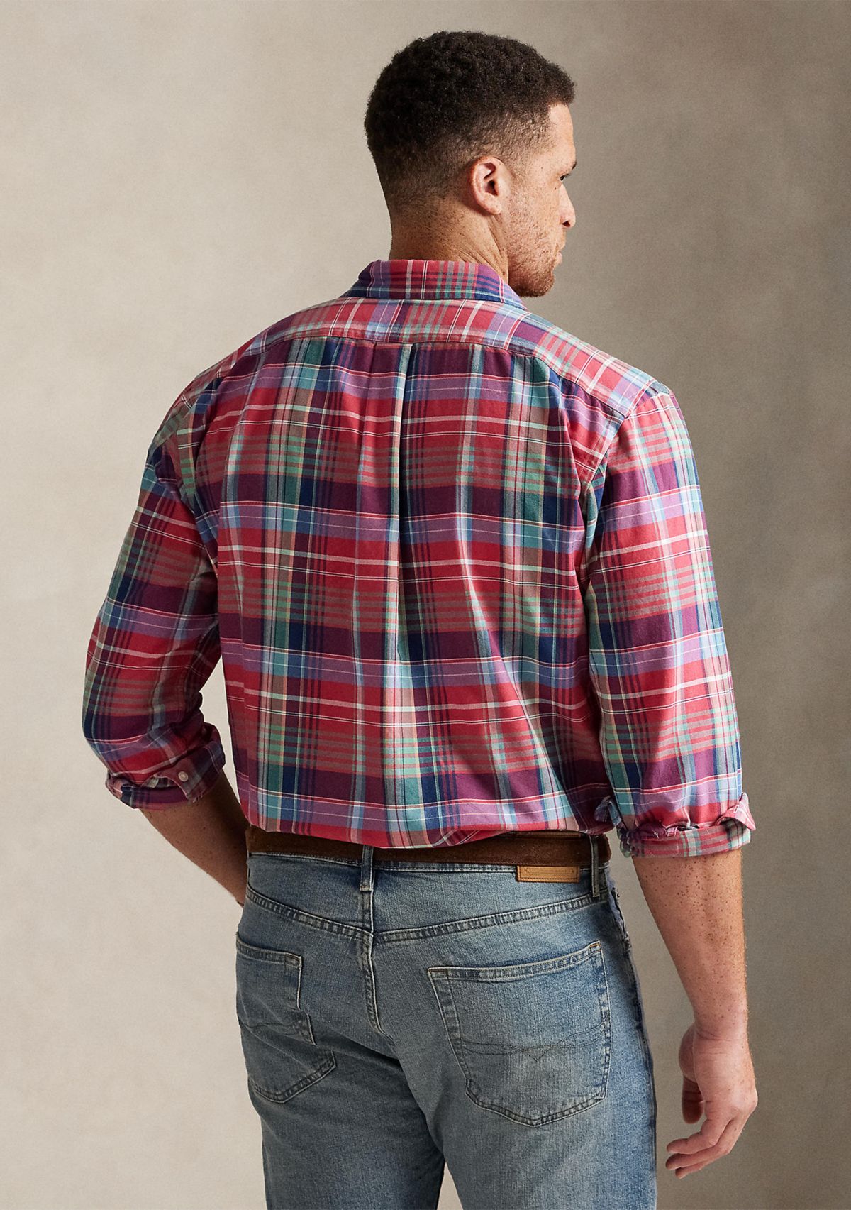 Big & Tall Plaid Oxford Shirt