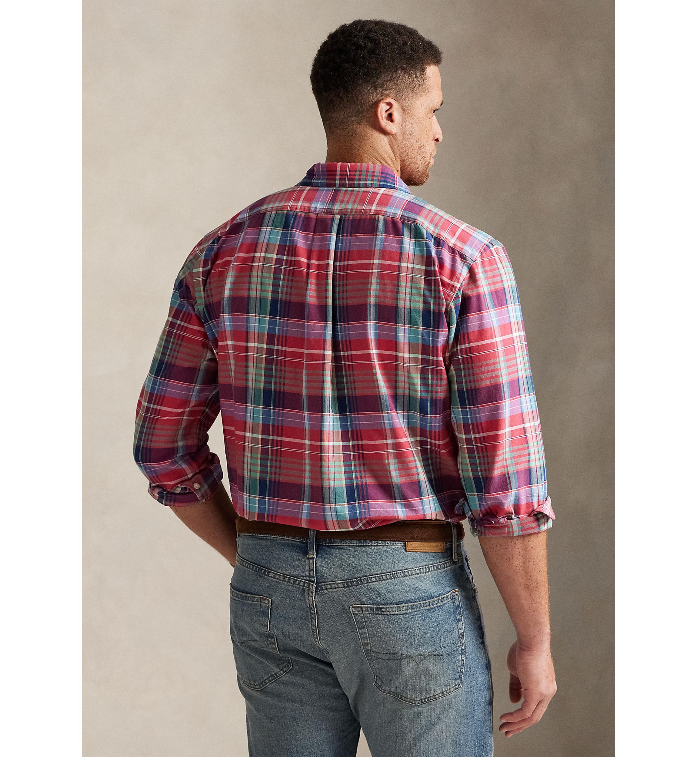Big & Tall Plaid Oxford Shirt