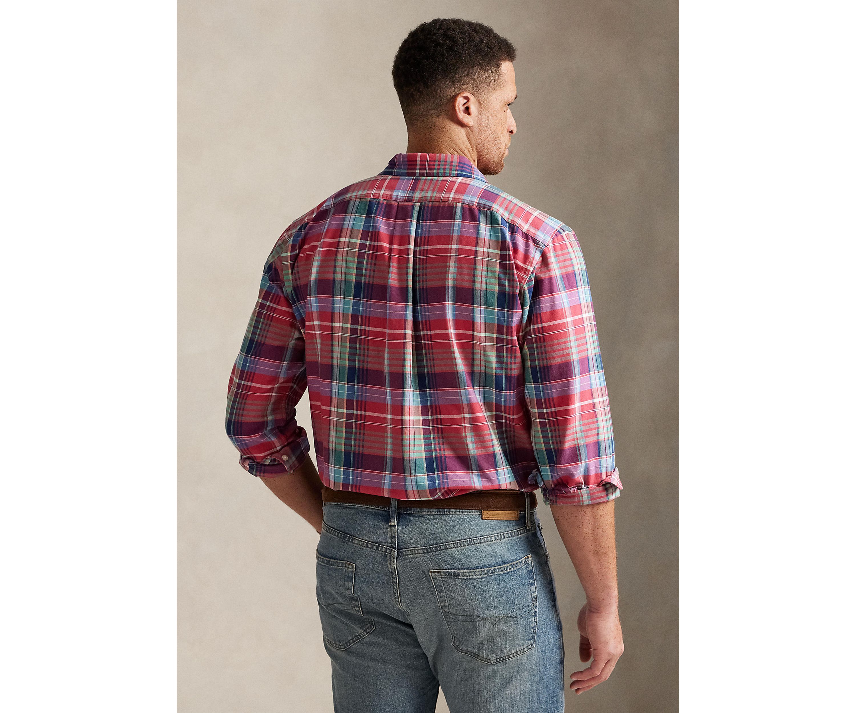 Big & Tall Plaid Oxford Shirt
