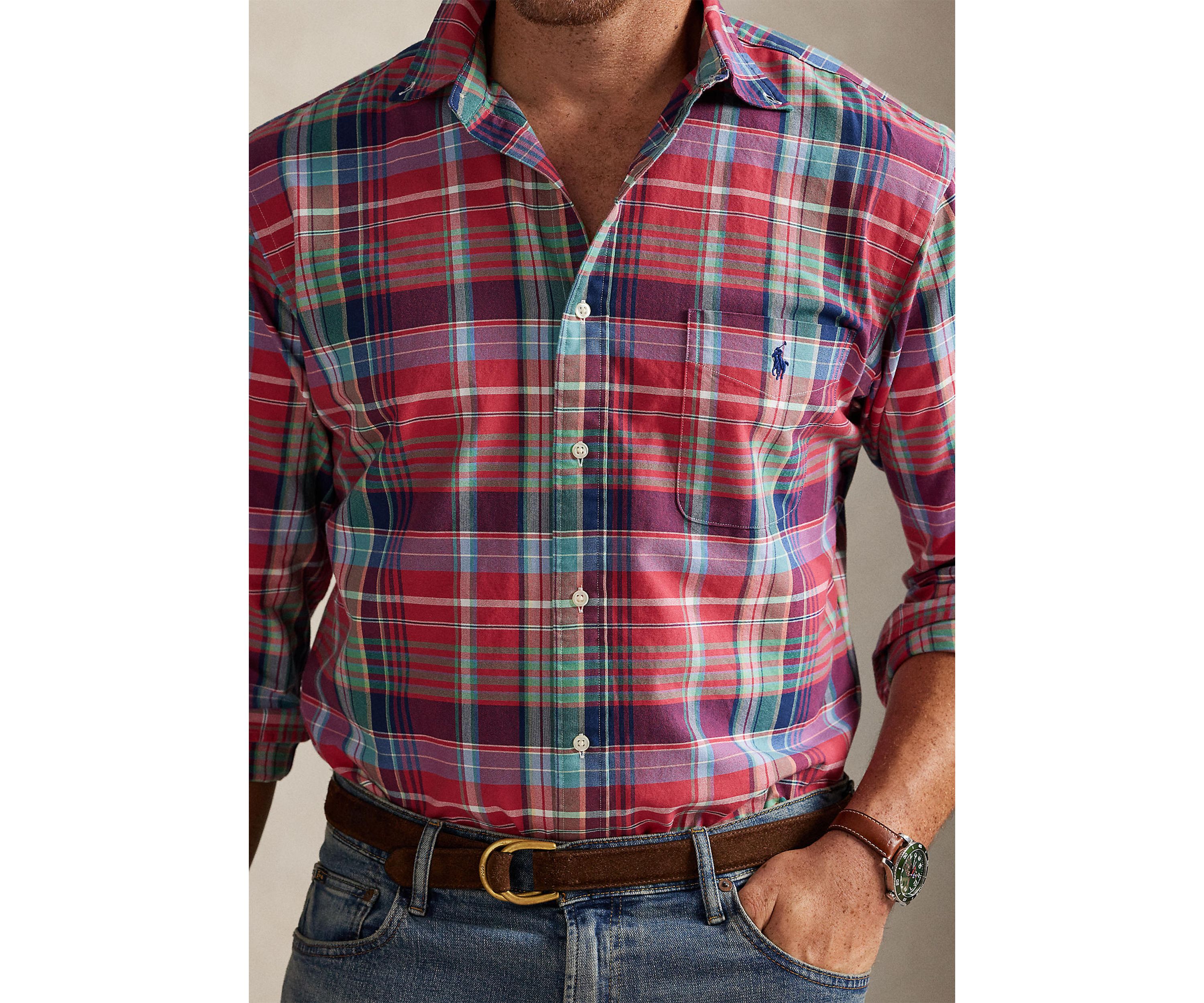 Big & Tall Plaid Oxford Shirt