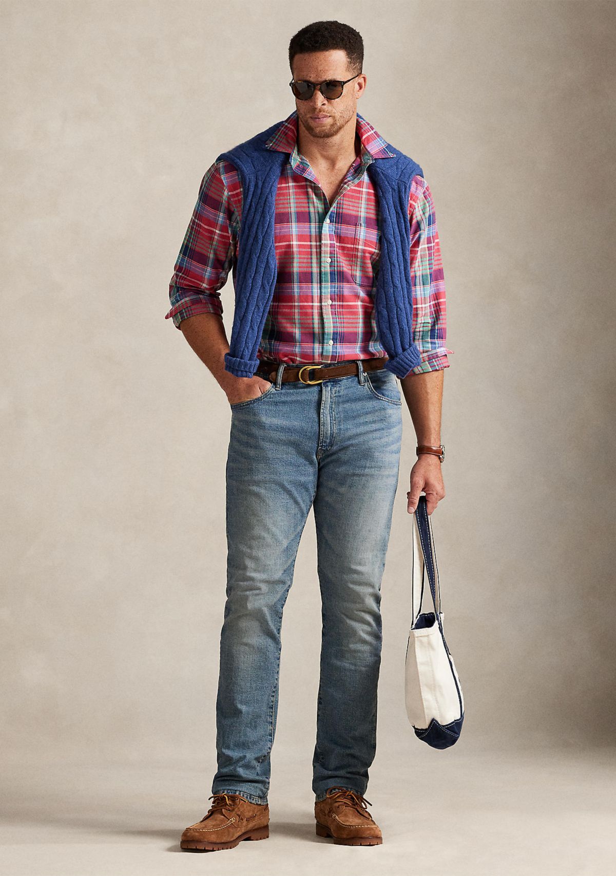 Big & Tall Plaid Oxford Shirt