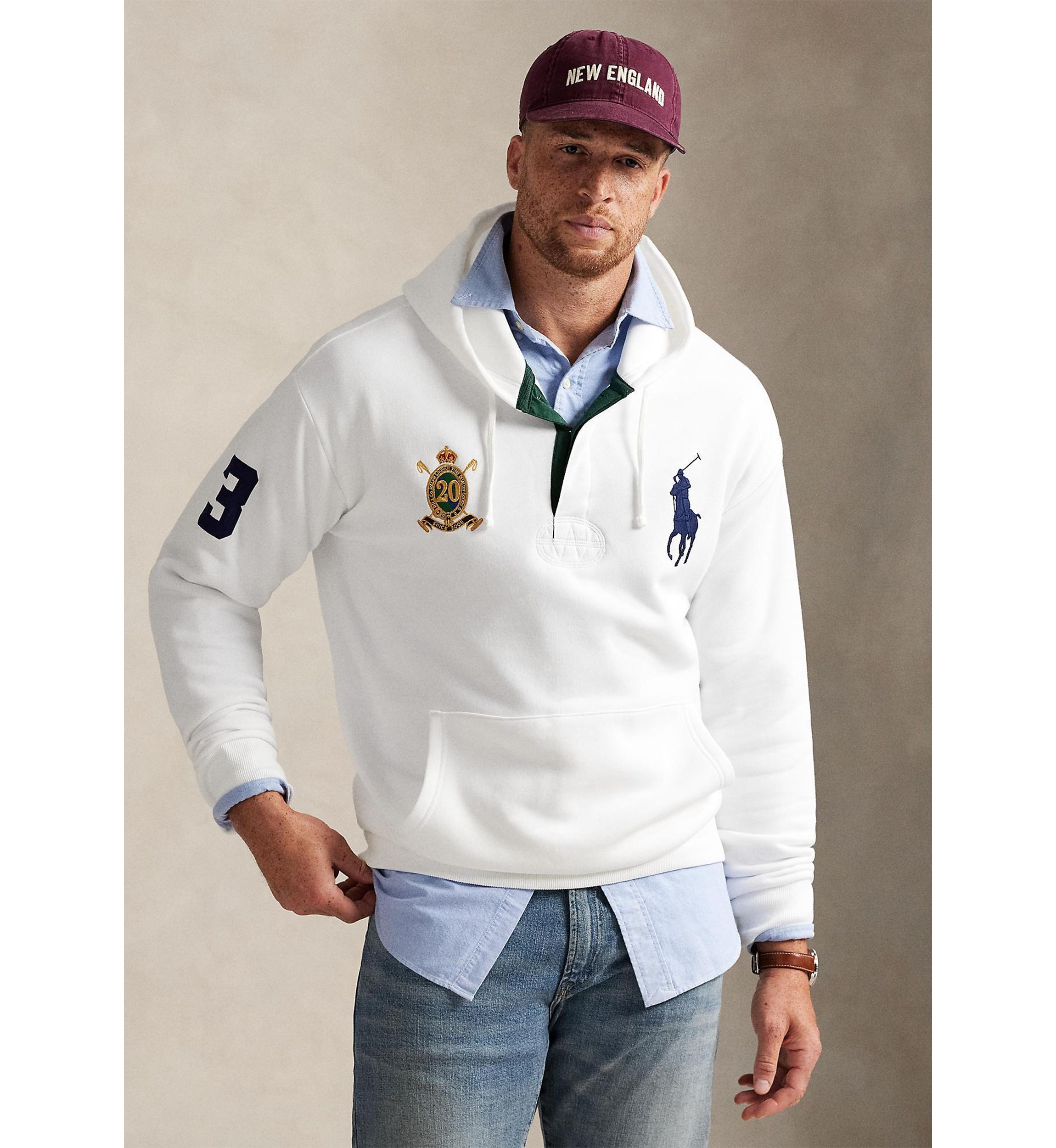 Big & Tall 20th Anniversary Crest Fleece Hoodie
