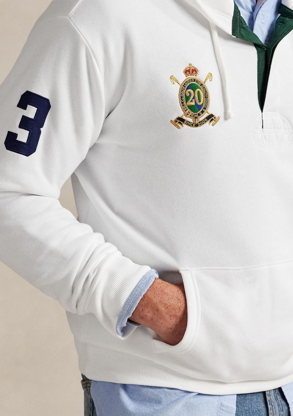 Big & Tall 20th Anniversary Crest Fleece Hoodie