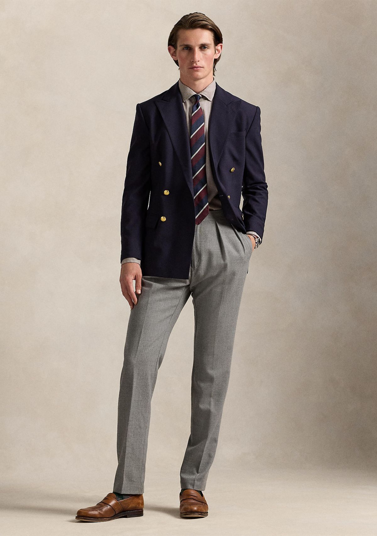 Classic Fit Houndstooth Twill Shirt