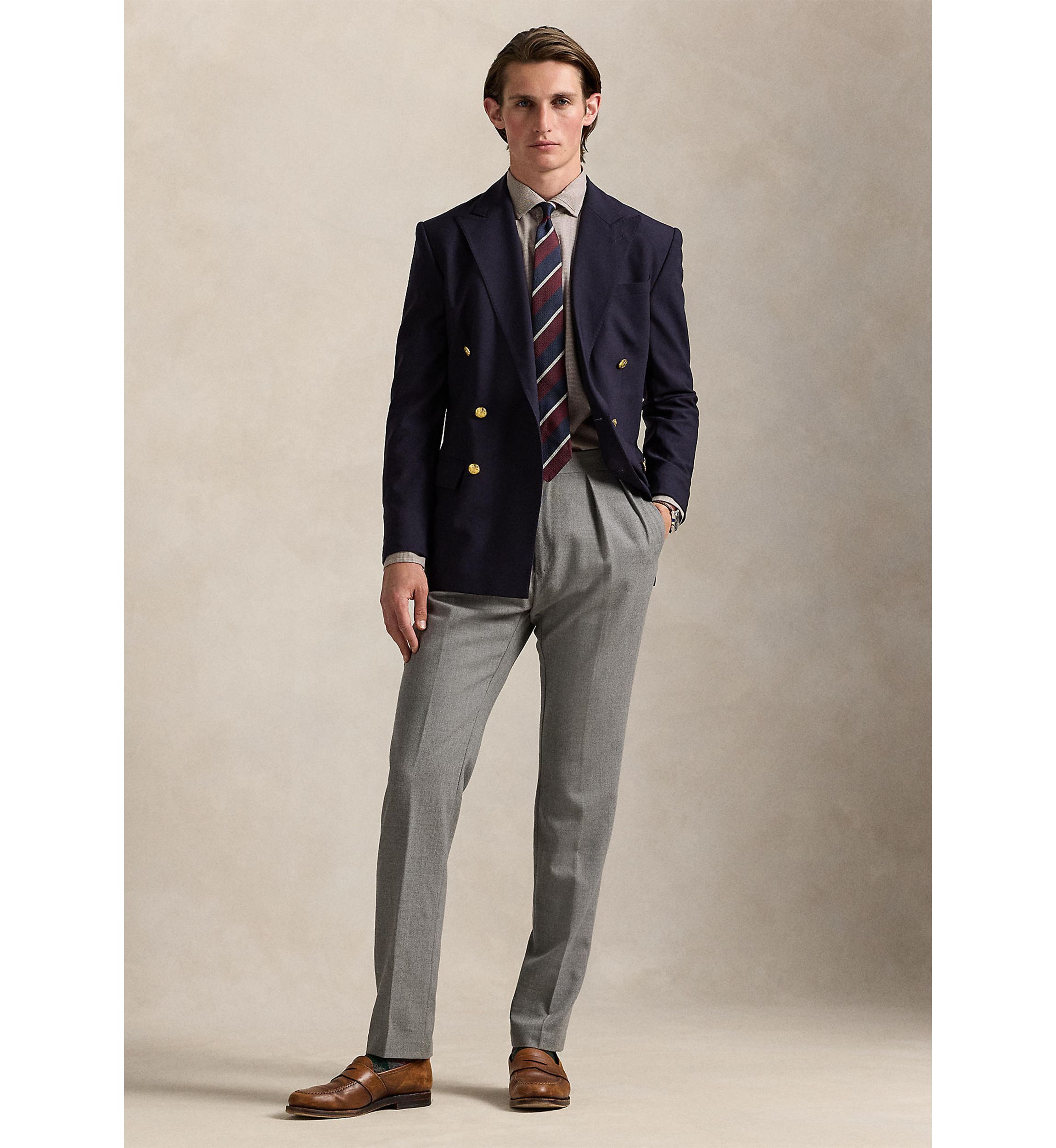 Classic Fit Houndstooth Twill Shirt