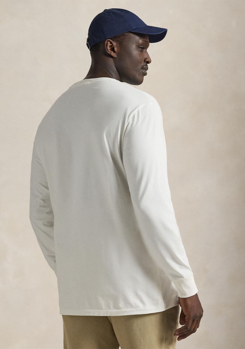 Big & Tall Plaid-Logo Jersey T-Shirt