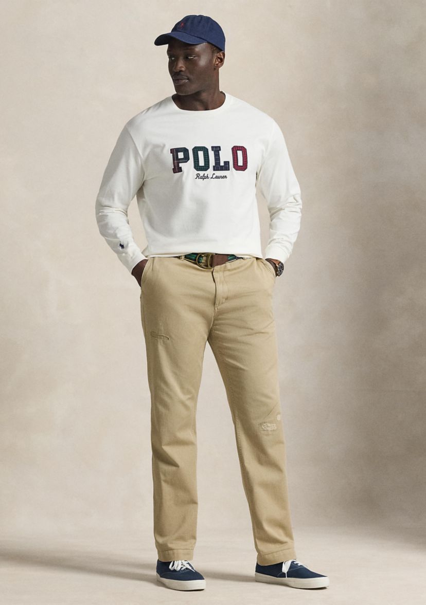 Big & Tall Plaid-Logo Jersey T-Shirt