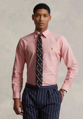 Polo Ralph Lauren Men's Custom Fit Oxford Shirt, Pink, Medium