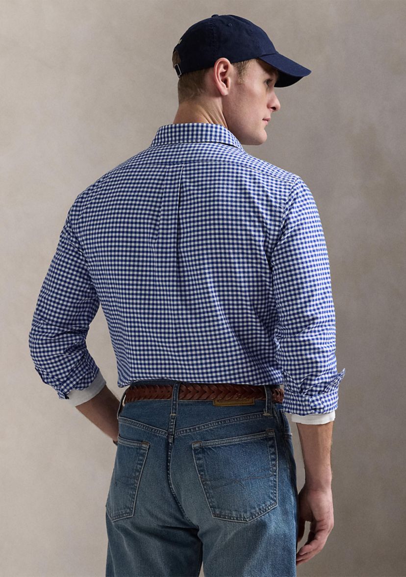 polo ralph lauren custom fit dress shirt Polo Ralph Lauren Men's Custom Fit Striped Oxford Shirt