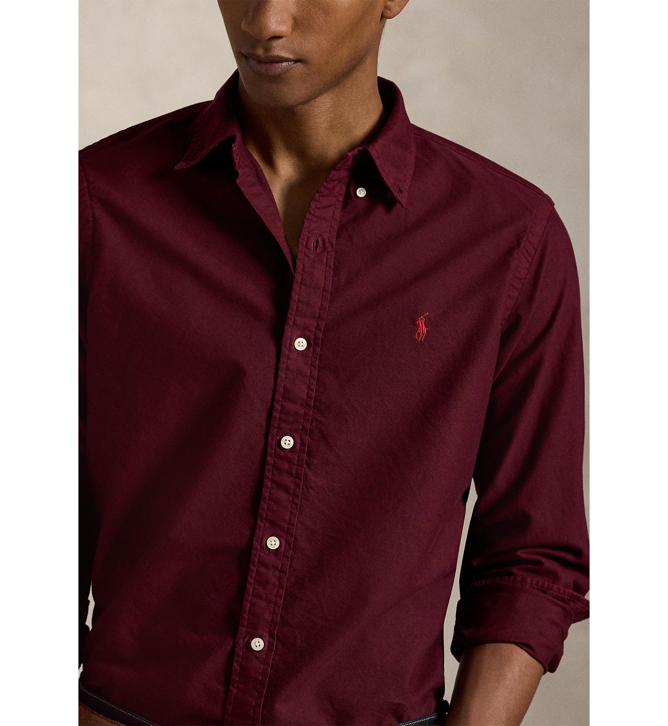 Classic Fit Garment-Dyed Oxford Shirt