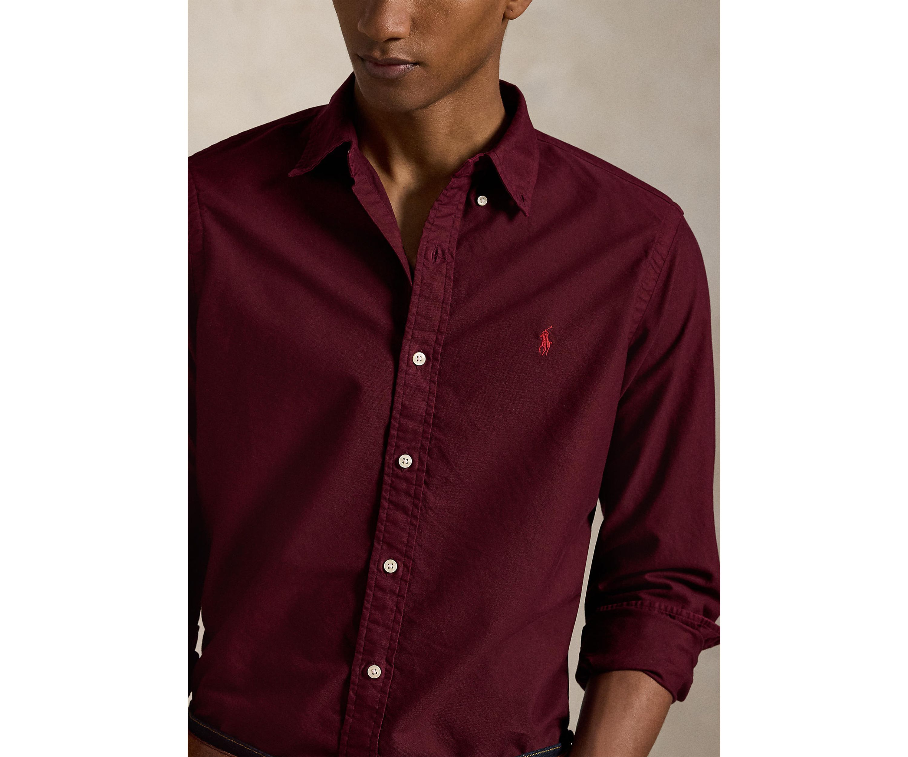 Classic Fit Garment-Dyed Oxford Shirt